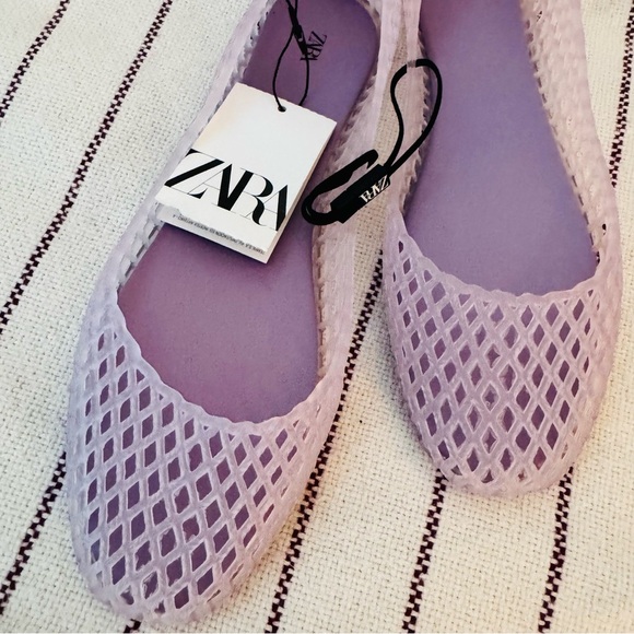 ZARA purple jelly flats NWT - Picture 4 of 5